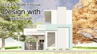 24'X37' house design||walkthrough||3d||vaastu
