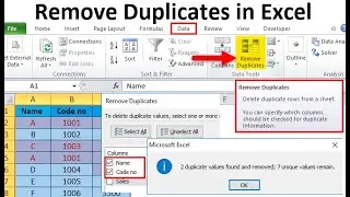 HOW TO REMOVE DUPLICATED DATA FROM EXCEL SHEET