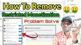 Restricted monetization Facebook Page 2022 Problem Solave |restricted monetization kaise remove kre