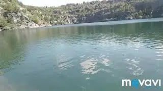 Прогулка на пляж в гранитный карьер. Чисто.