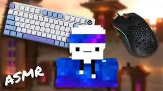EXTREMELY SATISFYING Custom Keyboard + Mouse Sounds ASMR [Bedwars] Epomaker Hi75 + Glorious Model O