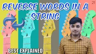 Reverse Words in a String #21 | LeetCode Best Explained and Solved C++