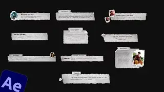 Paper Cutting Lower Thirds - Affter Effects Project Templates