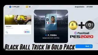Pes 2020 Mobile || Black ball trick in Gold Pack 🔥🔥