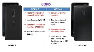 Cons Of Nokia 5 And Nokia 6
