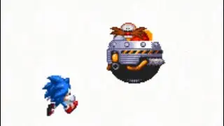 Classic Sonic Defeats Robotnik In One Second (Sonic Sprite Animation 4)