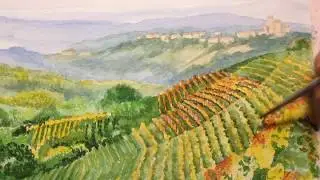 Paesaggio ad acquerello - speedpaint