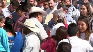 HISTÓRICO RECIBIMIENTO CON BANDA MUSICAL DE AMLO EN AYALA MORELOS