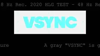 VSYNC TEST 48p Rec. 2020 HLG