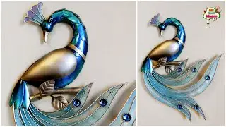 How to Make a Peacock from Newspaper Crafts | Peacock diy | Diy craft ideas