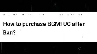 HOW TO PURCHASE BGMI UC AFTER BAN? 