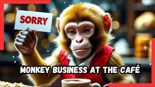 Monkey Business At The Café - Part 1 | Bongo's Adventures | AI Generated