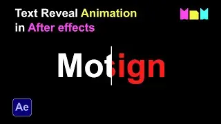 Text Reveal Animation by Masking in After Effects