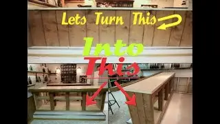 Turning Wasted Space Into Shelves For The Bottles!!!!!!!