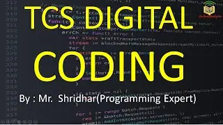 TCS digital Coding Questions|Learn to solve coding|By shridhar Sir |