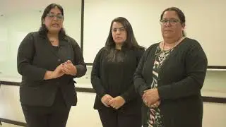 Daniela Rodríguez, Laura Silveira y Claudia Amorín. Tecnólogo en Gestión Universitaria