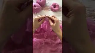 Новый ажурный шарф в процессе #shorts #вязание #ажурныйшарф