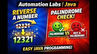 Reverse a Number & Check Palindrome in Java
