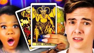 Teens Get Their Fortunes Read By Tarot Card Reader!