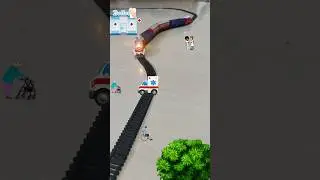 Ambulance is going fast near the hospital and train is approaching fast | Centy Train in Germany