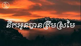 💔 នឹកអូនបានត្រឹមស្រមៃ 💔 Lyrics | អ៊ួង សូរិយា