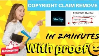 Copyright claim|How to remove copyright claim from video|Copyright claim kase hataye/
