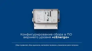 Конфигурирование сбора в ПО верхнего уровня cEnergo, сбор профилей, сбор журналов