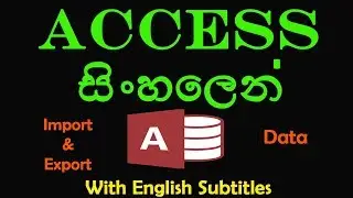 How to Import and Export Data | MS Access | Sinhala | SL Mix Show