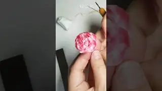 I create Peony from baking polymerclay. Handmade flowers jewelry.