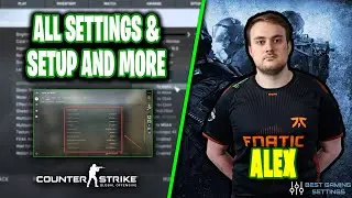 ALEX CSGO Settings, Monitor Settings, Crosshair, Viewmodel, Gear and Settings 2021