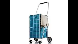 Pop 'n Shop Rolling Cart with 2 Liners