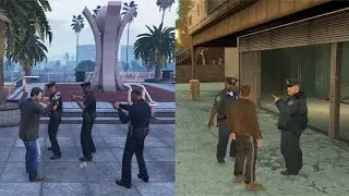 🤔Детали в GTA 4 vs деталей GTA 5 | Сравнение деталей и мелочей в играх