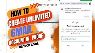 How create Unlimited gmail in mobile Phone 2024 II Gmail create new method 🔥