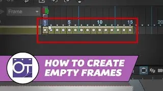 How to create a sequence of empty frames in OpenToonz