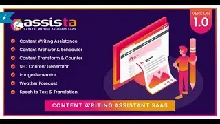 Assista   Content Writing Assistant as SAAS 