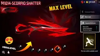 EVO M1014 2.0 MAX LEVEL FREEFIRE SCORPIO M1014 FREEFIRE NEW EVO M1014 2.0 EMOTE FREEFIRE NEW EVO GUN