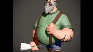 Zbrush timelapse - Canadian bus dude - part 2