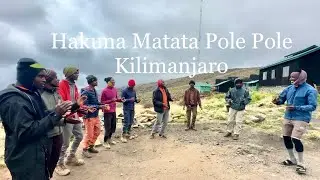 Hakuna Matata Pole Pole Kilimanjaro Full Song Cover at Horombo Hut 3720m