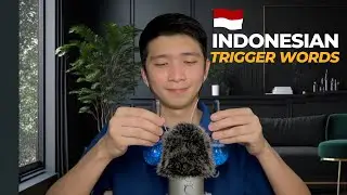 ASMR: INDONESIAN TRIGGER WORDS 🇮🇩 with Water Globes  sound