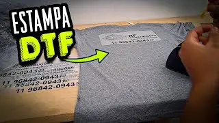 Camisetas DTF teste e resutado final