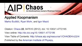 ChaosBook.org  :  Koopmanism, the idea