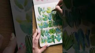 An easy sketchbook idea to clear your mind and reset your watercolor practice