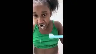 Night routine and for ur information ℹ️ did have on a towel wit clothes underneath