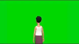Green Screen telking cartoon Character | C-4| green screen cartoon animation | cartoon actor