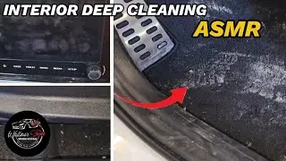 ASMR Car Interior Detailing, Cleaning & Wiping | No Talking | No Music
