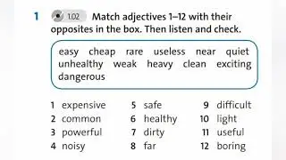 English Plus 8. VOCABULARY Adjectives. Ex 1 p. 4