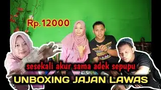 nyobain UNBOXING cemilan bareng adek sepupu dapet hadiah Rp12000