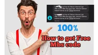 How to get 5gb free | this offer is only for telenor users | free mbs | telenor free offer codes