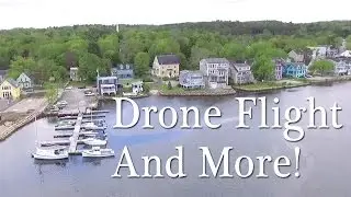 Flying the drone over Mahone Bay, Hubbards' market and more.
