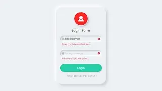 How to create Login Form validation with Shake Effect Using Html CSS & JavaScript